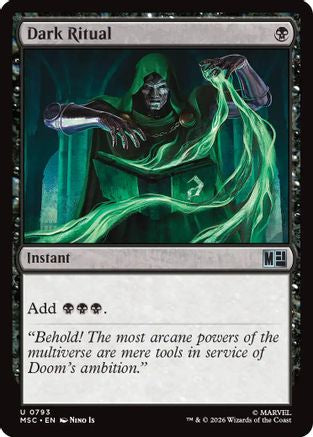 Dark Ritual (MSC-793) - Commander: Marvel Super Heroes - Magic The Gathering