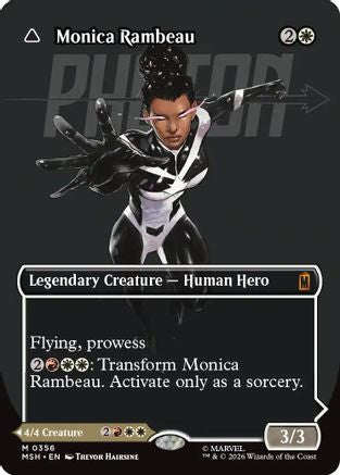 FOIL Monica Rambeau (Borderless) (0356) (MSH-356) - Marvel Super Heroes - Magic The Gathering