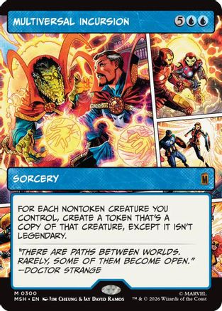 Multiversal Incursion (Borderless) (MSH-300) - Marvel Super Heroes - Magic The Gathering