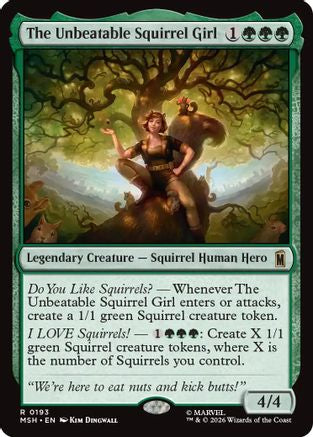 The Unbeatable Squirrel Girl (MSH-193) - Marvel Super Heroes - Magic The Gathering