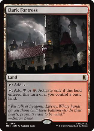 Dark Fortress (MSH-264) - Marvel Super Heroes - Magic The Gathering