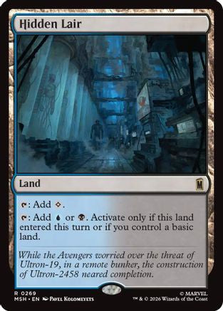FOIL Hidden Lair (MSH-269) - Marvel Super Heroes - Magic The Gathering