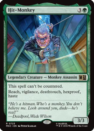 FOIL Hit-Monkey (MSC-723) - Commander: Marvel Super Heroes - Magic The Gathering
