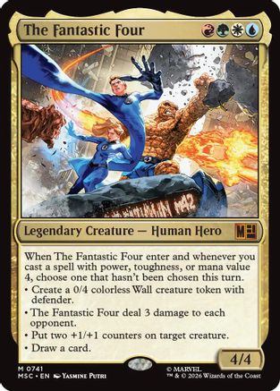 The Fantastic Four (MSC-741) - Commander: Marvel Super Heroes - Magic The Gathering