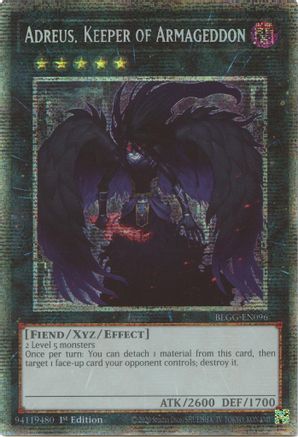STARLIGHT RARE Adreus, Keeper of Armageddon (Starlight Rare) (BLGG-EN096) - Battles of Legend: Glorious Gallery 1st Edition