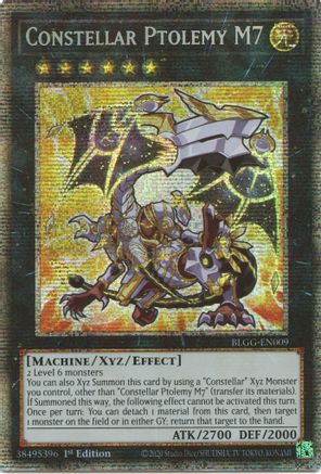 STARLIGHT RARE Constellar Ptolemy M7 (Starlight Rare) (BLGG-EN009) - Battles of Legend: Glorious Gallery 1st Edition