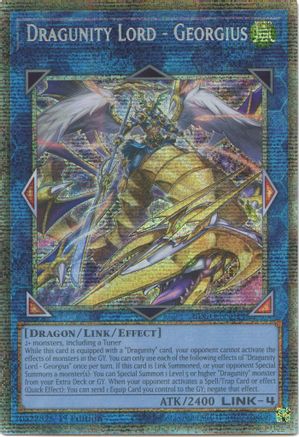 STARLIGHT RARE Dragunity Lord - Georgius (Starlight Rare) (BLGG-EN014) - Battles of Legend: Glorious Gallery 1st Edition
