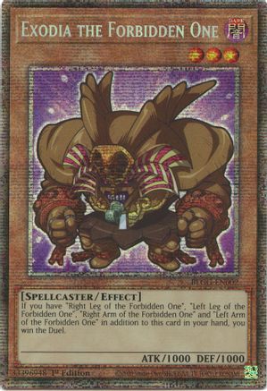 STARLIGHT RARE Exodia the Forbidden One (Starlight Rare) (BLGG-EN002) - Battles of Legend: Glorious Gallery 1st Edition