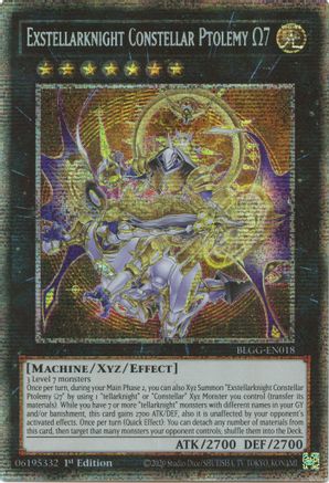 STARLIGHT RARE Exstellarknight Constellar Ptolemy Omega 7 (Starlight Rare) (BLGG-EN018) - Battles of Legend: Glorious Gallery 1st Edition