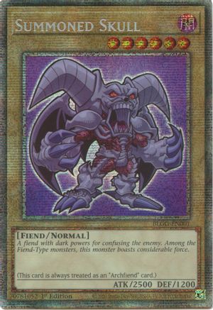 STARLIGHT RARE Summoned Skull (Starlight Rare) (BLGG-EN001) - Battles of Legend: Glorious Gallery 1st Edition
