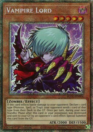 STARLIGHT RARE Vampire Lord (Starlight Rare) (BLGG-EN004) - Battles of Legend: Glorious Gallery 1st Edition