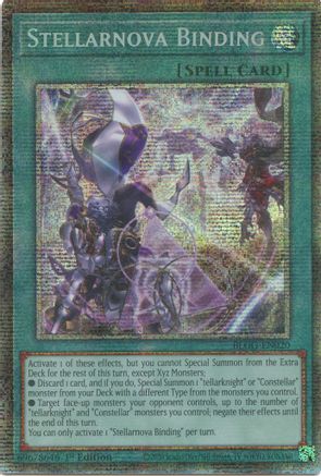 STARLIGHT RARE Stellarnova Binding (Starlight Rare) (BLGG-EN020) - Battles of Legend: Glorious Gallery 1st Edition