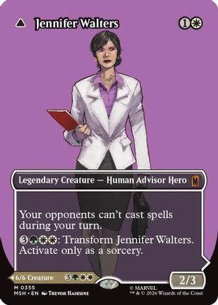 Jennifer Walters (Borderless) (0355) (MSH-355) - Marvel Super Heroes - Magic The Gathering