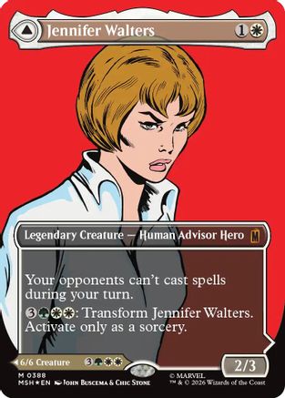 FOIL Jennifer Walters (Borderless) (0388) (MSH-388) - Marvel Super Heroes - Magic The Gathering
