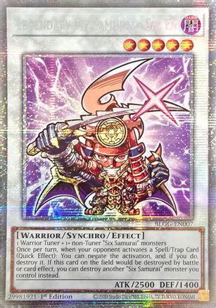 STARLIGHT RARE Legendary Six Samurai - Shi En (Starlight Rare) (BLGG-EN007) - Battles of Legend: Glorious Gallery 1st Edition