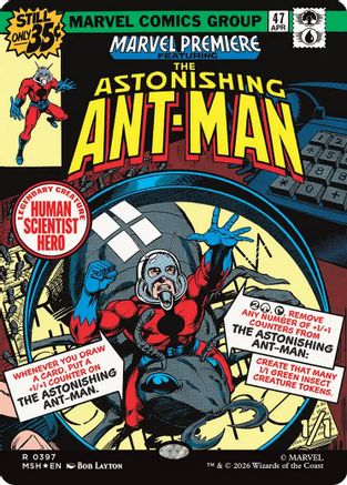 FOIL The Astonishing Ant-Man (Borderless) (MSH-397) - Marvel Super Heroes - Magic The Gathering