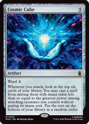 FOIL Cosmic Cube (MSH-245) - Marvel Super Heroes - Magic The Gathering