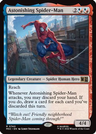 FOIL Astonishing Spider-Man (MSC-740) - Commander: Marvel Super Heroes - Magic The Gathering