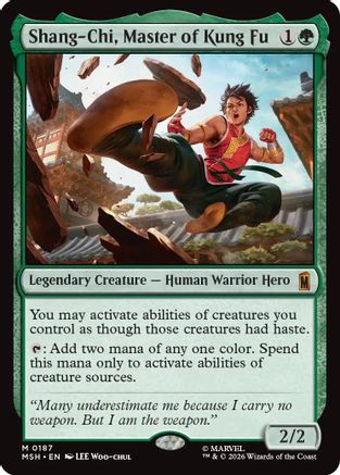 FOIL Shang-Chi, Master of Kung Fu (MSH-187) - Marvel Super Heroes - Magic The Gathering
