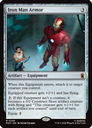 FOIL Iron Man Armor (MSH-248) - Marvel Super Heroes - Magic The Gathering