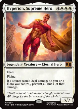 Hyperion, Supreme Hero (MSC-599) - Commander: Marvel Super Heroes - Magic The Gathering