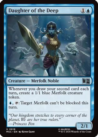 FOIL Daughter of the Deep (MSC-618) - Commander: Marvel Super Heroes - Magic The Gathering