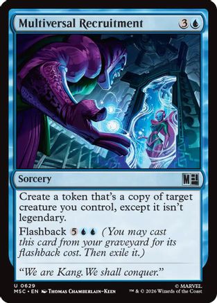 FOIL Multiversal Recruitment (MSC-629) - Commander: Marvel Super Heroes - Magic The Gathering