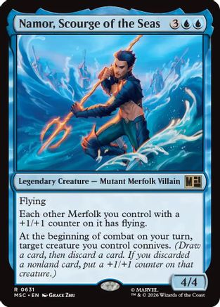 FOIL Namor, Scourge of the Seas (MSC-631) - Commander: Marvel Super Heroes - Magic The Gathering