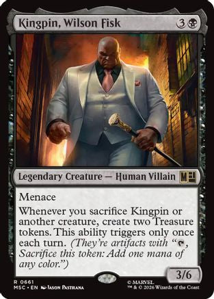 Kingpin, Wilson Fisk (MSC-661) - Commander: Marvel Super Heroes - Magic The Gathering