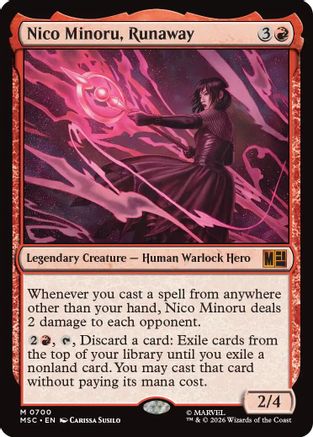 FOIL Nico Minoru, Runaway (MSC-700) - Commander: Marvel Super Heroes - Magic The Gathering