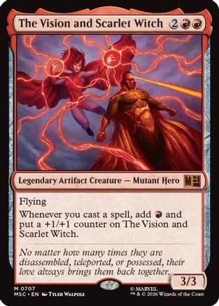 The Vision and Scarlet Witch (MSC-707) - Commander: Marvel Super Heroes - Magic The Gathering