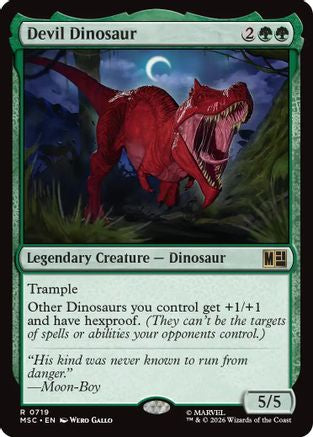 Devil Dinosaur (MSC-719) - Commander: Marvel Super Heroes - Magic The Gathering