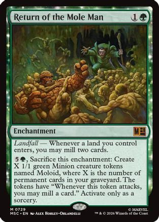 FOIL Return of the Mole Man (MSC-729) - Commander: Marvel Super Heroes - Magic The Gathering