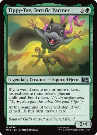 Tippy-Toe, Terrific Partner (MSC-734) - Commander: Marvel Super Heroes - Magic The Gathering