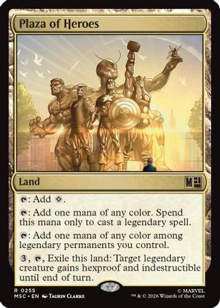 Plaza of Heroes (MSC-255) - Commander: Marvel Super Heroes - Magic The Gathering