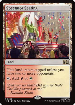 Spectator Seating (MSC-268) - Commander: Marvel Super Heroes - Magic The Gathering