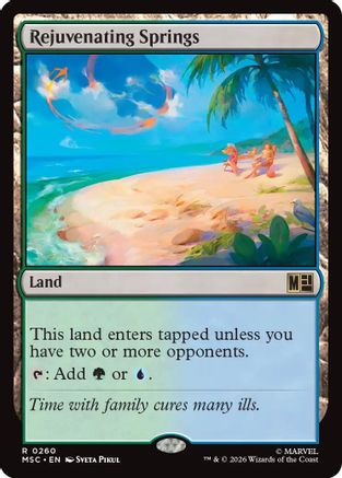 Rejuvenating Springs (MSC-260) - Commander: Marvel Super Heroes - Magic The Gathering