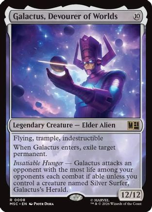 FOIL Galactus, Devourer of Worlds (Surge Foil) (MSC-008) - Commander: Marvel Super Heroes - Magic The Gathering