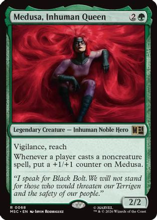 FOIL Medusa, Inhuman Queen (Surge Foil) (MSC-068) - Commander: Marvel Super Heroes - Magic The Gathering
