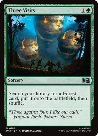Three Visits (MSC-181) - Commander: Marvel Super Heroes - Magic The Gathering