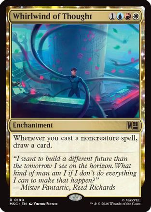 FOIL Whirlwind of Thought (Surge Foil) (MSC-190) - Commander: Marvel Super Heroes - Magic The Gathering