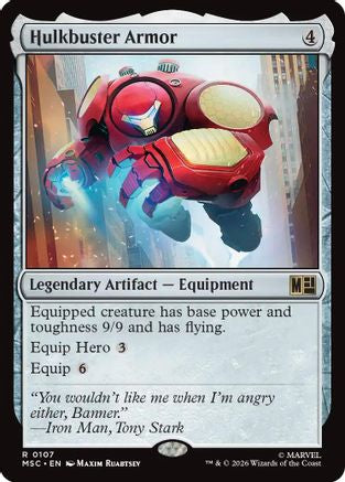 FOIL Hulkbuster Armor (Surge Foil) (MSC-107) - Commander: Marvel Super Heroes - Magic The Gathering