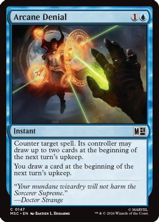 FOIL Arcane Denial (Surge Foil) (MSC-147) - Commander: Marvel Super Heroes - Magic The Gathering