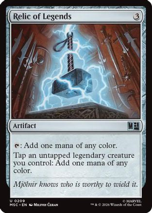 FOIL Relic of Legends (Surge Foil) (MSC-209) - Commander: Marvel Super Heroes - Magic The Gathering