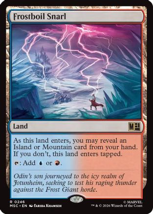 FOIL Frostboil Snarl (Surge Foil) (MSC-246) - Commander: Marvel Super Heroes - Magic The Gathering