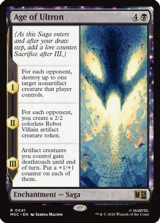 FOIL Age of Ultron (Surge Foil) (MSC-041) - Commander: Marvel Super Heroes - Magic The Gathering