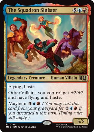 FOIL The Squadron Sinister (Surge Foil) (MSC-096) - Commander: Marvel Super Heroes - Magic The Gathering