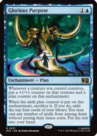 FOIL Glorious Purpose (Surge Foil) (MSC-031) - Commander: Marvel Super Heroes - Magic The Gathering