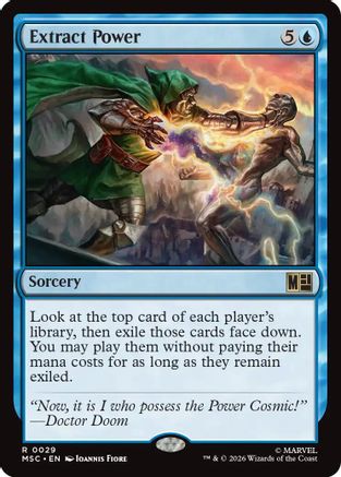 FOIL Extract Power (Surge Foil) (MSC-029) - Commander: Marvel Super Heroes - Magic The Gathering