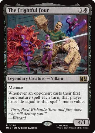 FOIL The Frightful Four (Surge Foil) (MSC-044) - Commander: Marvel Super Heroes - Magic The Gathering